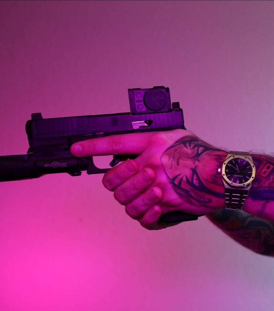 Aimpoint Acro, Sure Fire Pistol Light And Kagwerks Slide And Lws Slide
